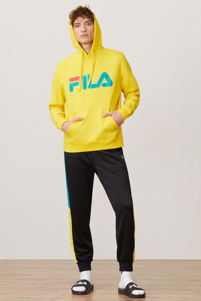 Fila Hoodie Mens Yellow - Flori - Philippines 9162457-BI